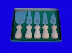 5 stainless steel knives for cheese small size 