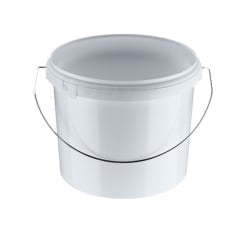 Contenitore, secchiello vaso da 9,2 litri colore bianco