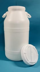 Milk bottle lt. 50 with handles -  screw cap