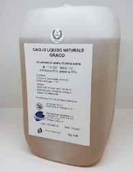 Rennet natural liquid calf Graco B - can 6 kg