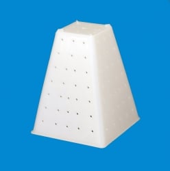 Truncated pyramid mould for goat cheese (6 pcs)