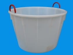 230 litres low-wall tub with plastic lined iron handles 