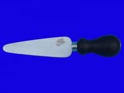Stainless steel knife with elliptical blade cm. 14 for hard cheeses