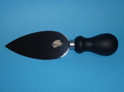 Stainless Steel “Heart” shaped cheese knife with two cutting edges, 13 cm. blade