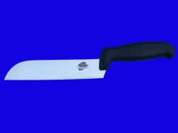 Stainless steel knife for soft cheese with cm.17 blade