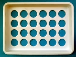 Distributor for curd with 24 drain holes