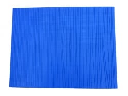 Blue Mat in PP for foods, mm.510 x 390 irregular design