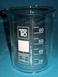 Fireproof Glass beaker 100 ml - Borosilicate