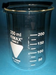 Fireproof Glass beaker 250 ml - Borosilicate