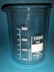 Fireproof Glass beaker 1000 ml - Borosilicate