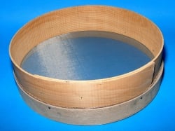 Wood Filter Sieve, stainless steel mesh - 7 mesh/cm²