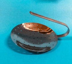 Stainless Steel Laddle with bent handle for curd and soft cheese